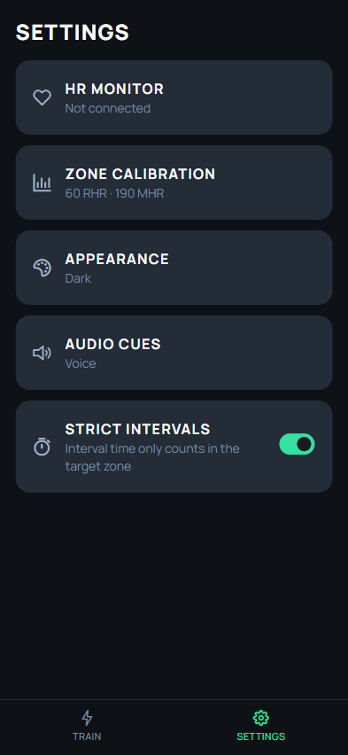 Settings